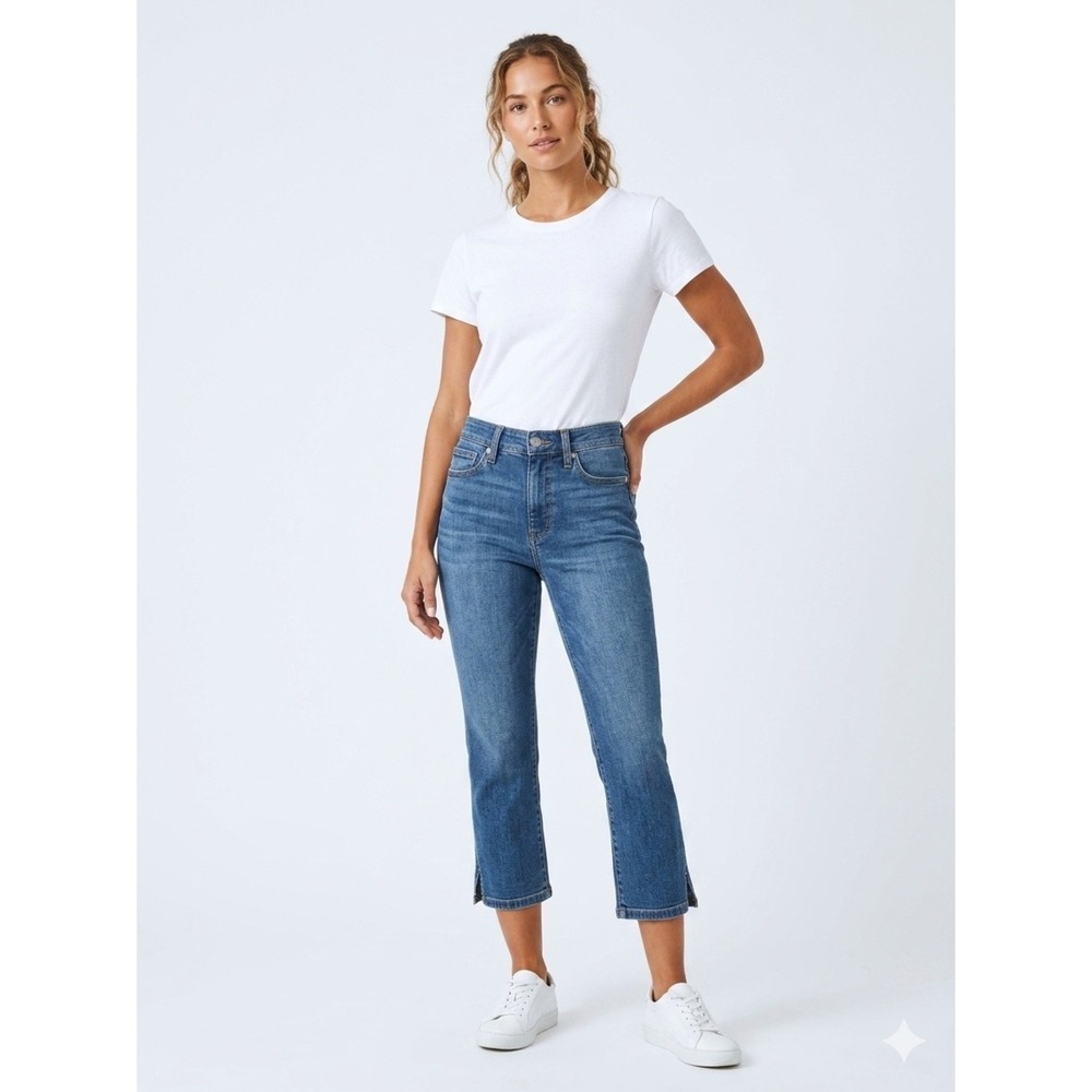 Judy Blue Preppy Mid Wash High-Rise Cropped Jeans 90's Y2K Vintage Inspired
